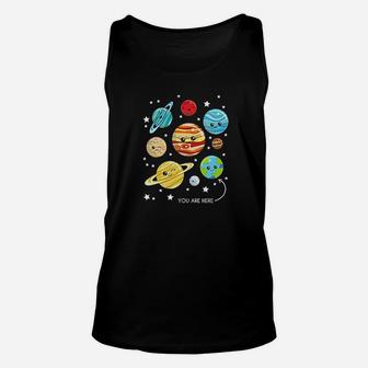 Cute Planets Stars Astronomy Space Cosmos Unisex Tank Top - Seseable