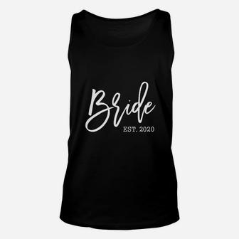 Cute Present For Future Wife Soon To Be Mrs Bride Est 2020 Unisex Tank Top - Seseable