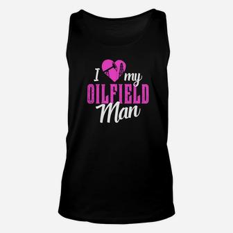 Cute Roughneck Wife Girlfriend For Oilfield Rig Hands Unisex Tank Top - Seseable