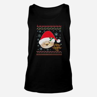 Cute Ugly Christmas Merry Christmas Santa Sloth Tee Unisex Tank Top - Seseable