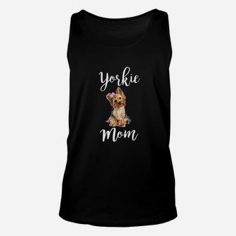 Cute Yorkie Mom Dog Moms Unisex Tank Top - Seseable