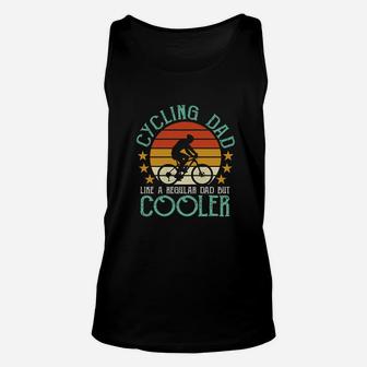 Cycling Dad Cooler Vintage Unisex Tank Top - Seseable