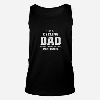 Cycling Dad Funny Fathers Day Gift Daughter Son Men Unisex Tank Top - Seseable