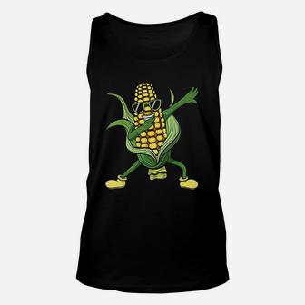 Dabbing Corn Cob Dancing Corn Farm Farmer Gift Unisex Tank Top - Seseable