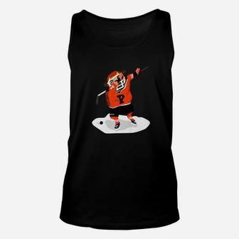 Dabbing Ice Hockey Pug Funny Sports Lover Graphic Unisex Tank Top - Seseable