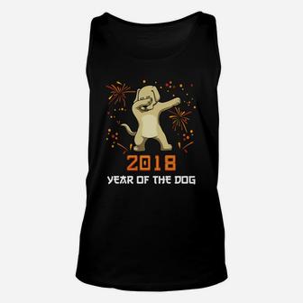Dabbing Labrador Retriever Year Of The Dog New Year Unisex Tank Top - Seseable