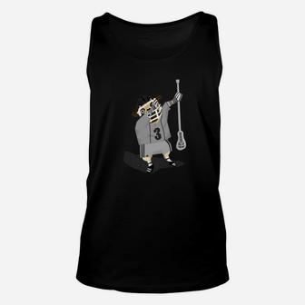 Dabbing Lacrosse Pug Dog Funny Sports Lover Unisex Tank Top - Seseable