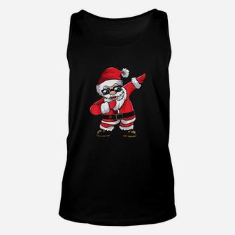 Dabbing Santa Claus Christmas Dab Dance Xmas Unisex Tank Top - Seseable