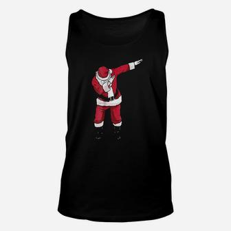 Dabbing Santa Funny Santa Claus Christmas Dab Unisex Tank Top | Seseable UK