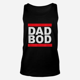 Dad Bod Design 2 Red Lines Fathers Day Gift Unisex Tank Top - Seseable