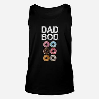Dad Bod Funny Donut Six Pack Daddy Gym Gift Unisex Tank Top - Seseable