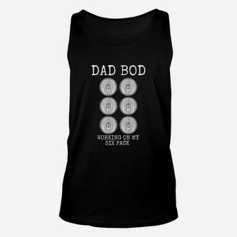 Dad Bod Working On My Six Pack Unisex Tank Top - Seseable