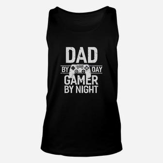 Dad By Day Soon To Be Dad Husband Gift Gamer Unisex Tank Top - Seseable