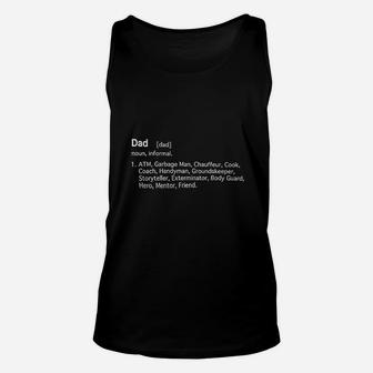Dad Definition Fathers Day, dad birthday gifts Unisex Tank Top - Seseable