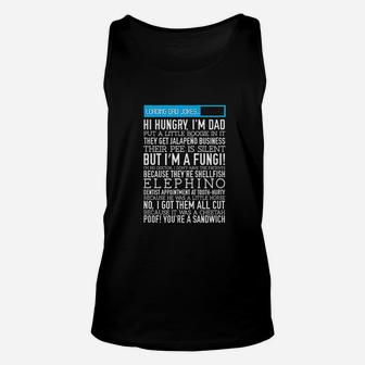 Dad Jokes Funny Fathers Day Gift Loading Unisex Tank Top - Seseable