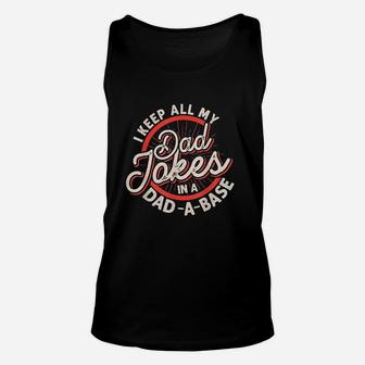 Dad Nerdy Father Database Geeky Dad Jokes Unisex Tank Top - Seseable