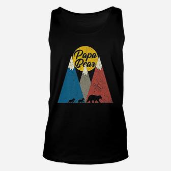 Dad Papa Bear Fathers Day Gift Unisex Tank Top - Seseable