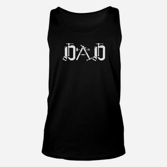 Dad With Tools Shirt Cute Handyman Papa Gift Unisex Tank Top - Seseable