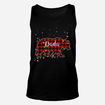 Dada Bear Red Christmas Pajama Family Gift Unisex Tank Top - Seseable