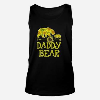Daddy Bear Sunflower Funny Mother Father Gift Unisex Tank Top - Seseable