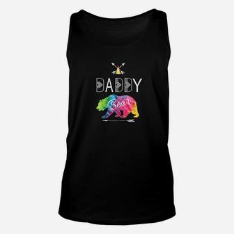 Daddy Bear Tie Dye Matching Family Vacation Camping Mens Premium Unisex Tank Top - Seseable