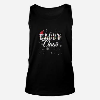 Daddy Claus Santa Lights Family Christmas Cute Shirts Gift Unisex Tank Top - Seseable
