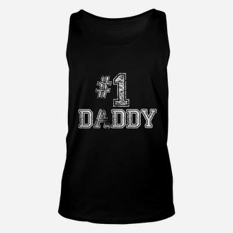 Daddy Dad Number One Fathers Day Gift Unisex Tank Top - Seseable