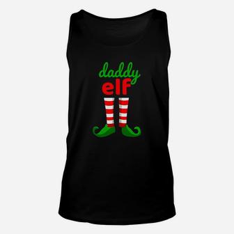 Daddy Elf, dad birthday gifts Unisex Tank Top - Seseable