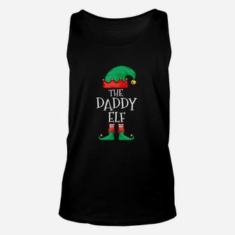 Daddy Elf Family Christmas Daddy Unisex Tank Top - Seseable