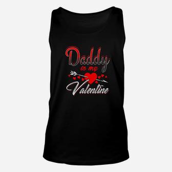Daddy Is My Valentine Day Shirt Kids School Cute Girls Unisex Tank Top - Seseable