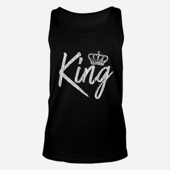 Daddy Son King, dad birthday gifts Unisex Tank Top - Seseable