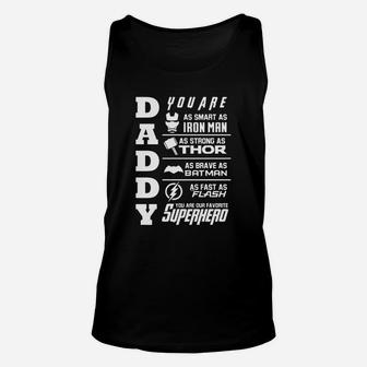 Daddy Super Hero Funny Gift For Father Day Dad Men Unisex Tank Top - Seseable