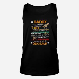 Daddy You Are As Strong As Trex Funny Father Day Premium Unisex Tank Top - Seseable