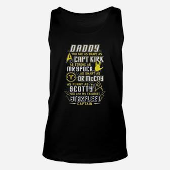 Daddy You Are My Favorite Captain Unisex Tank Top - Seseable