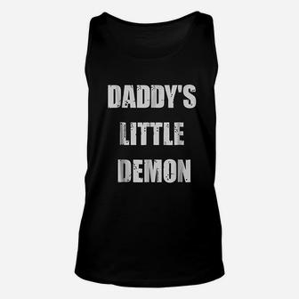 Daddys Little Demon, best christmas gifts for dad Unisex Tank Top - Seseable