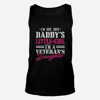 Daddys Little Girl Veteran Dad Veterans Day Gift Unisex Tank Top - Seseable