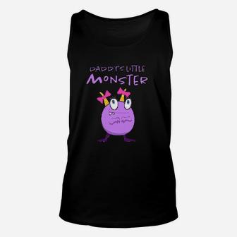 Daddys Little Monster, best christmas gifts for dad Unisex Tank Top - Seseable