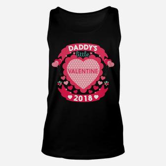 Daddys Little Valentine Cute Valentines Day For Kids Unisex Tank Top - Seseable