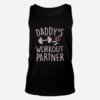 Daddys Workout Partner, dad birthday gifts Unisex Tank Top - Seseable