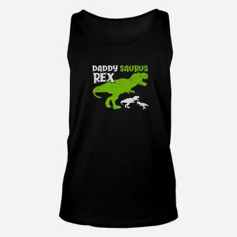 Daddysaurus Rex Daddy Dinosaur T Rex Dad Father Shirt Unisex Tank Top - Seseable