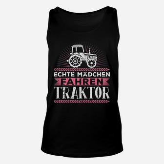 Damen Echte Mdchen Fahren Traktor Treck TankTop - Seseable