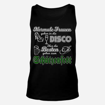 Damen Unisex TankTop Besten zum Schützenfest, Schwarz mit Aufdruck - Seseable