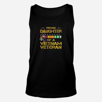 Daughter Of A Vietnam Veteran Im Proud My Dad Unisex Tank Top - Seseable