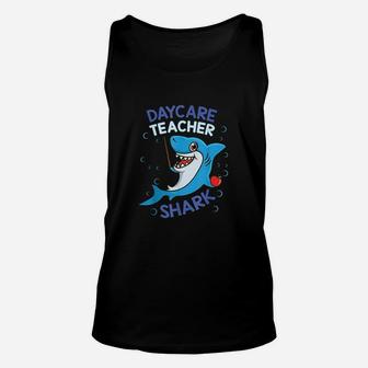 Daycare Teacher Shark Cute Day Care Unisex Tank Top - Seseable