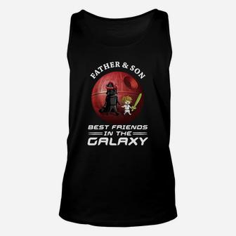 Death Star Father And Son Best Friends In The Galaxy Unisex Tank Top - Seseable