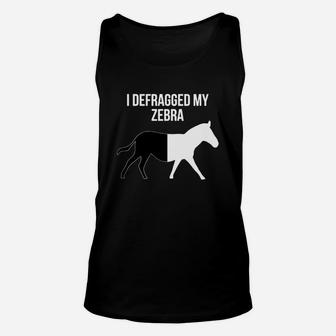 Defragged Zebra Gift For Nerds - Mens Premium T-shirt 1 Unisex Tank Top - Seseable