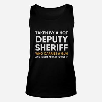 Deputy Sheriff Girlfriend Boyfriend Wife Husband Funny Gift Unisex Tank Top - Seseable