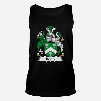 Derby Family Crest / Coat Of Arms British Family Crests Unisex Tank Top - Seseable