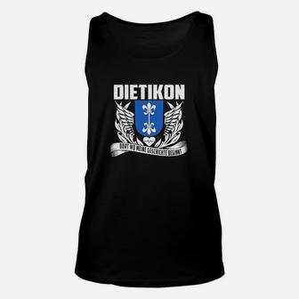 Dietikon Stolzes Heimatstadt Unisex TankTop, Flügel-Wappen Design - Seseable