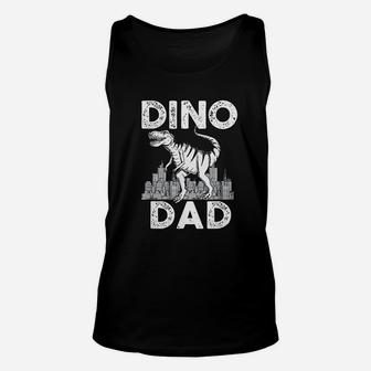 Dino Dad Dinosaur Family Matching Unisex Tank Top - Seseable